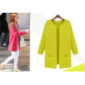 Hot Selling Candy Color Women Sweater Cardigan Design